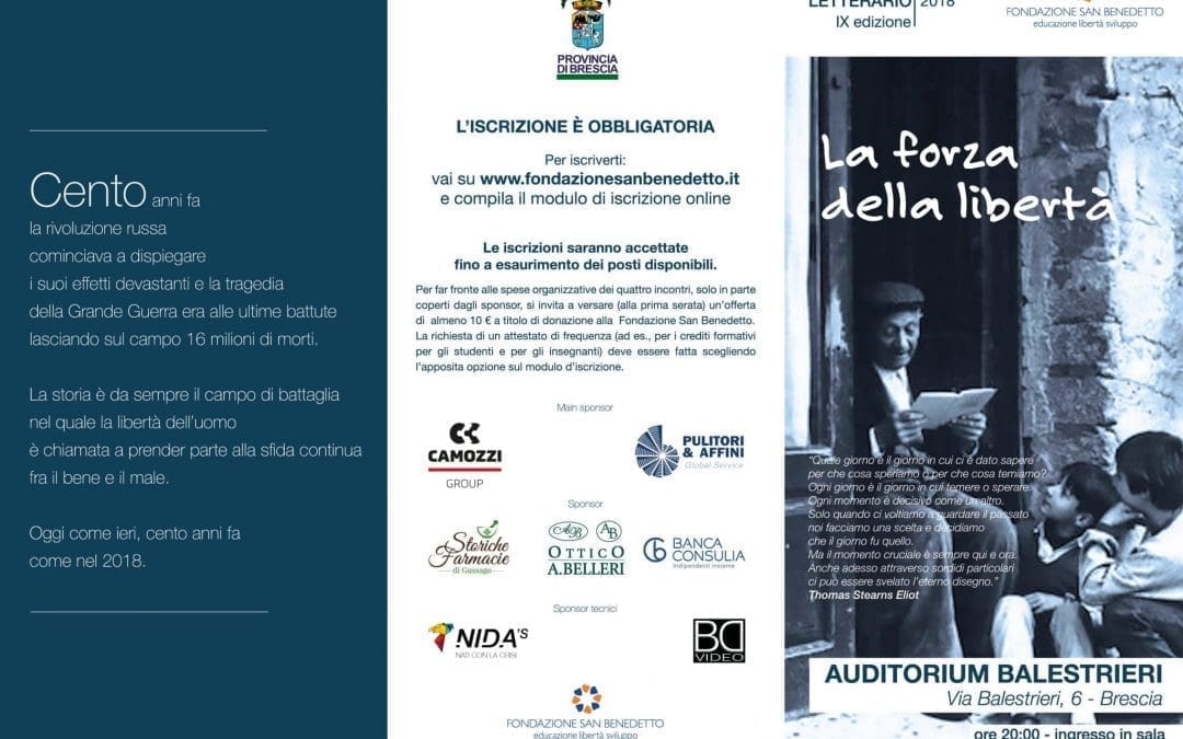 Planning eventi: il Mese Letterario 2018 a Brescia